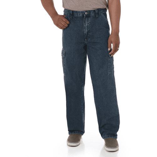 Wrangler Men's and Big Men's Relaxed Fit Wide Leg Cargo Jean - Walmart.com