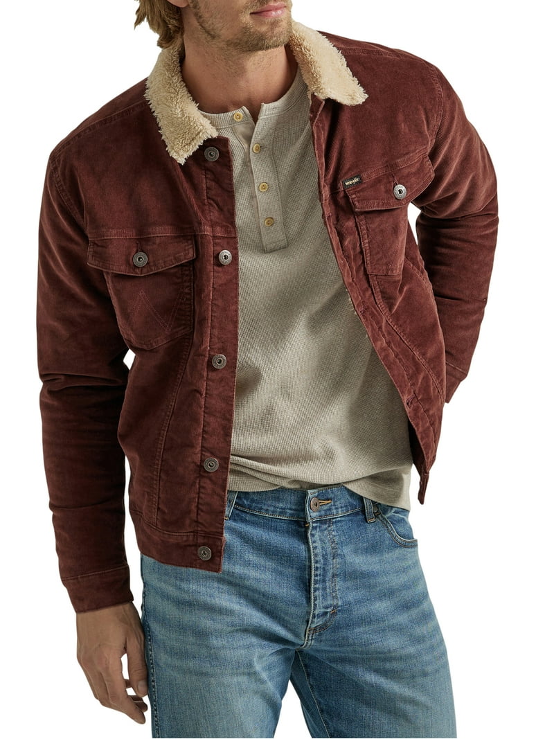 Wrangler Men's Sherpa Lined Trucker Jacket - Rugged Regular