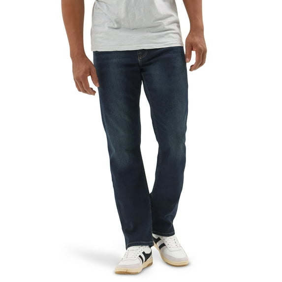 Wrangler Men's and Big Men's Straight Fit Jeans with Flex