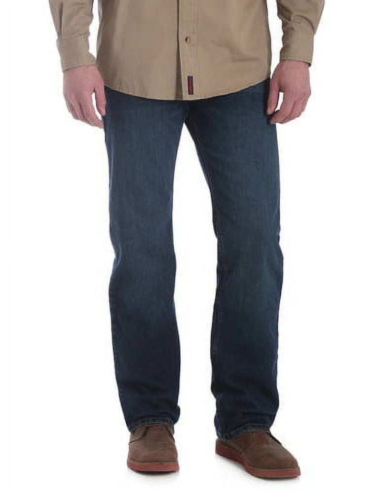 Wrangler Men's and Big Men's Straight Fit Jeans with Flex