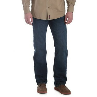 Wrangler Men's and Big Men's Straight Fit Jeans with Flex