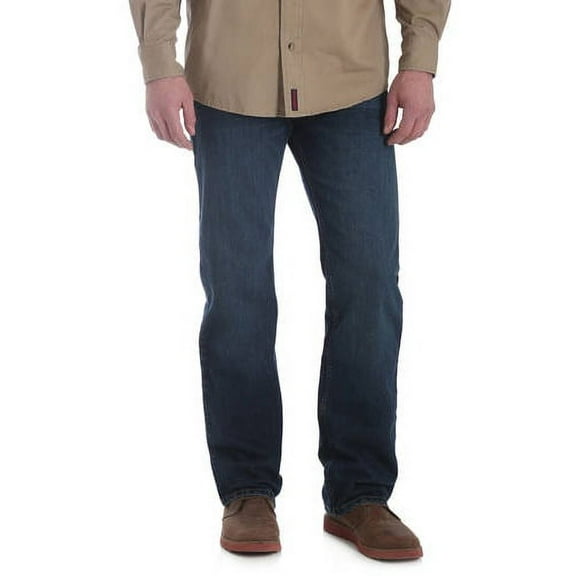 Wrangler Men's and Big Men's Straight Fit Jeans with Flex