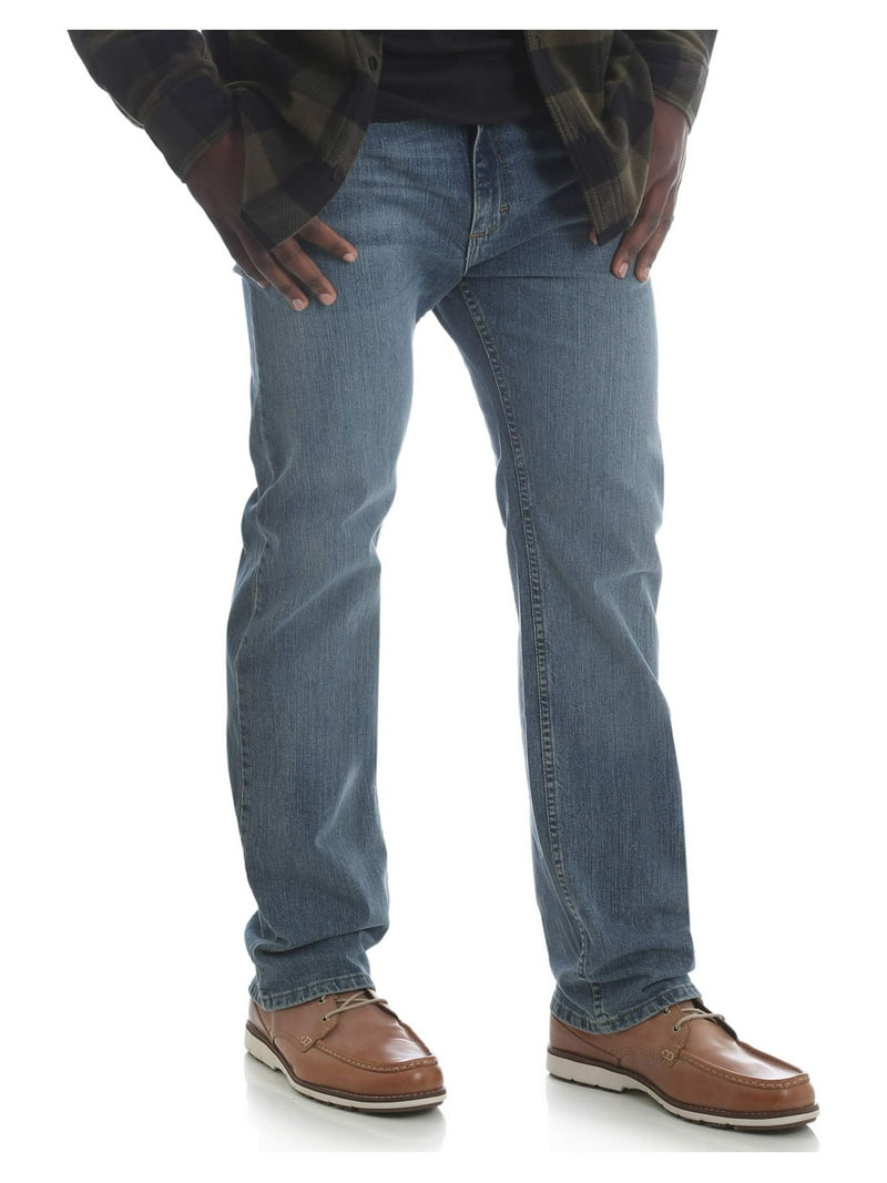 Wrangler Men's and Big Men's Straight Fit Jeans with Flex