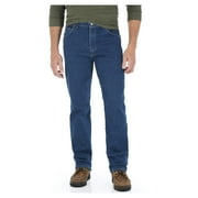 Wrangler Men's and Big Men's U-Shape Regular Fit Jean with Comfort Flex Waistband