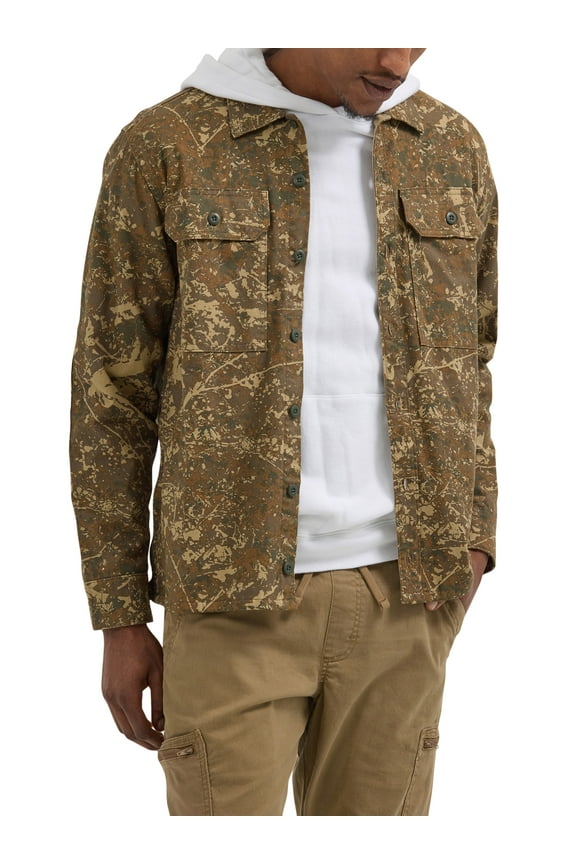 ® Men's and Big Men's Utility Overshirt, S-3XL