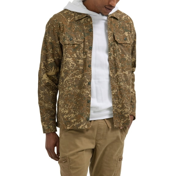 Wrangler® Men's and Big Men's Utility Overshirt, S-3XL