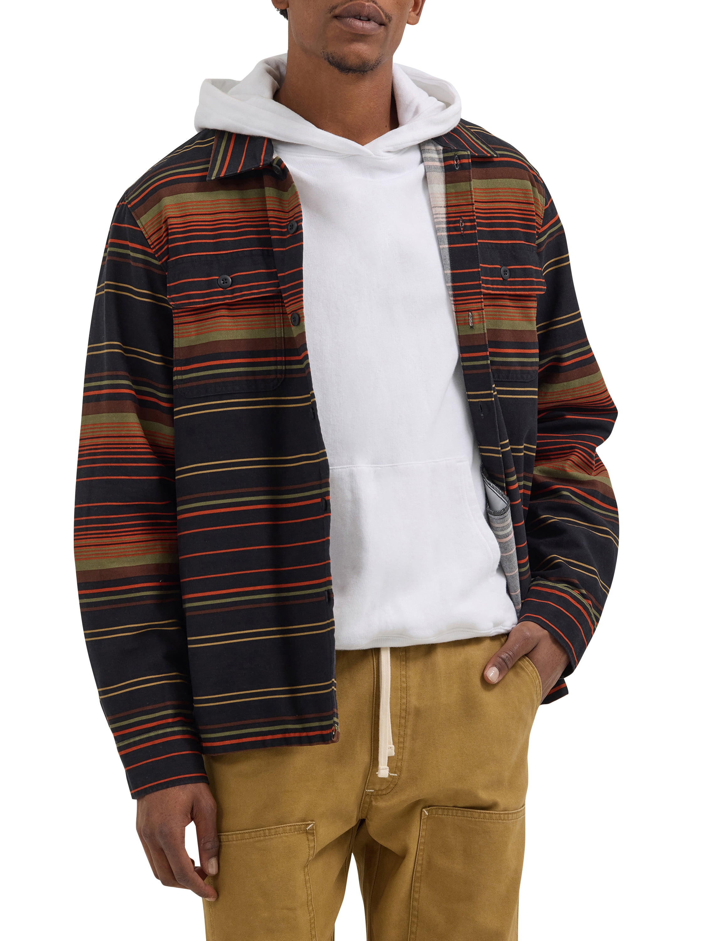 Wrangler Men's Long Sleeve Utility Overshirt