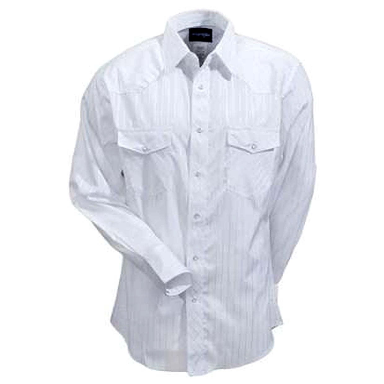 Wrangler Men's and Big & Tall Men's Long Sleeve Western Snap Dobby Striped Shirt