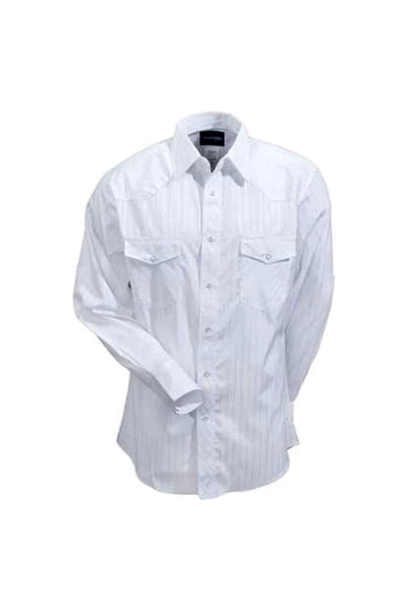 Men's and Big & Tall Men's Long Sleeve Western Snap Dobby Striped Shirt