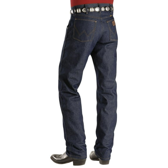 Wrangler Men's premium performance Cowboy cut Regular fit Jean, rigid navy, 42w x 32l