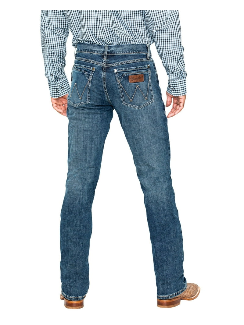 Wrangler Men's retro Slim Fit boot cut Jean, layton, 33x34