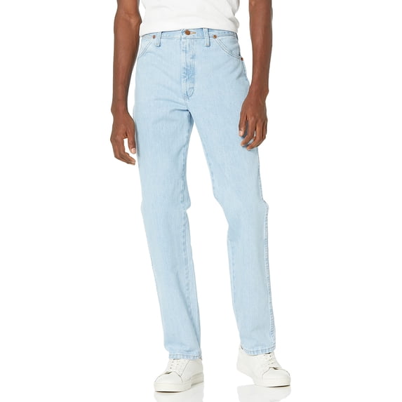 Wrangler Men's 936 Cowboy Cut Slim Fit Prewashed Jeans Bleach Indigo 34W x 34L US