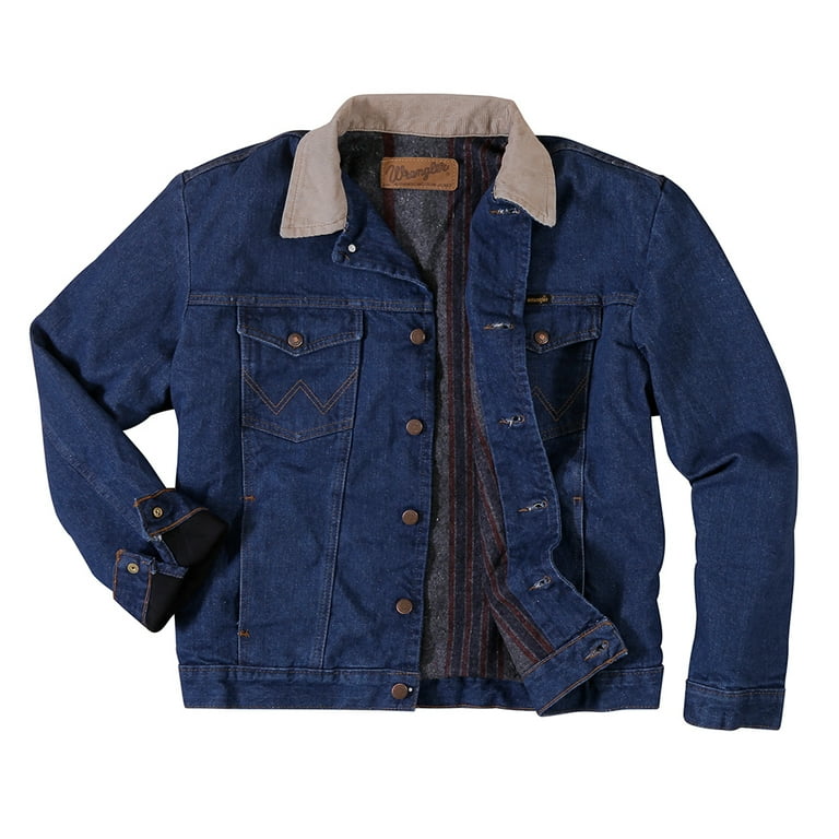 Wrangler Mens 74260PW Blanket Lined Jacket 40 Denim