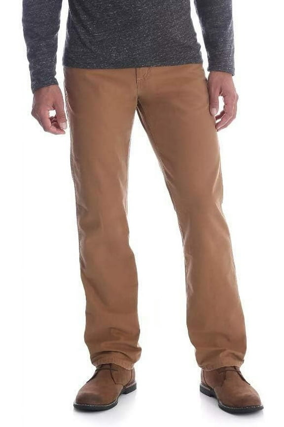 Mens Big & Tall Rugged Wear Reg Straight Fit Acorn Canvas 44 x 32