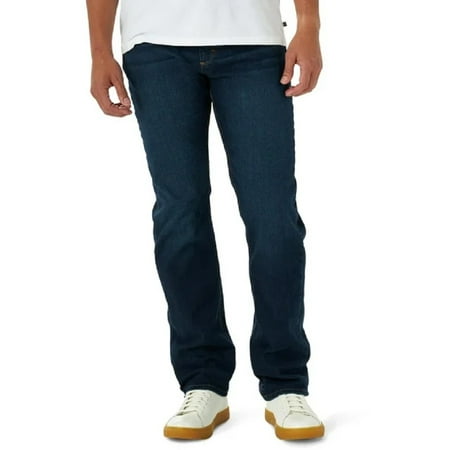 Wrangler Mens Blue Performance Series Comfort Flex Regular Fit Jeans 44X30