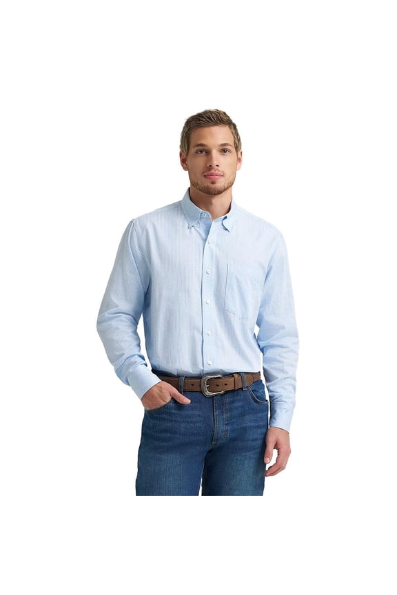 Mens Cody Johnson Blue Check L/S Shirt