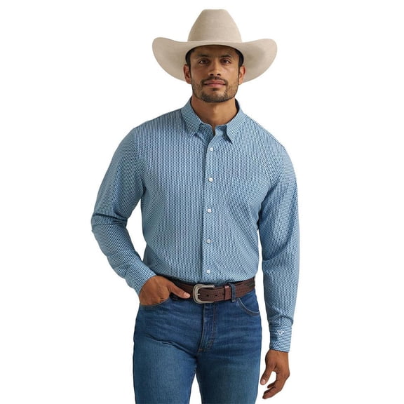 Wrangler Mens Cody Johnson Geo Print Shirt