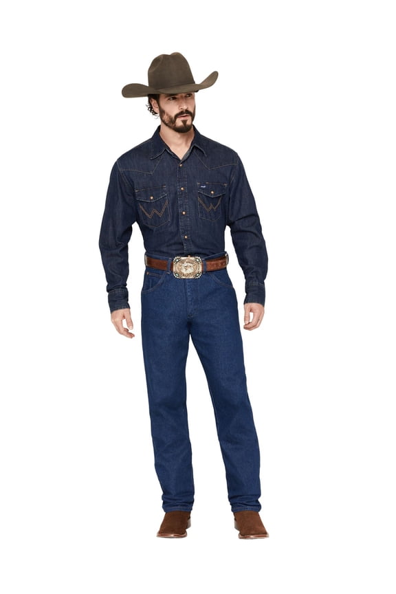 Men's 31Mwz Cowboy Cut Relaxed Fit Prewashed Jeans Indigo 40W x 36L US