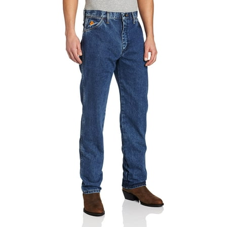 Wrangler Men's Fr Classic Fit Straight Jeans Blue 40W x 36L