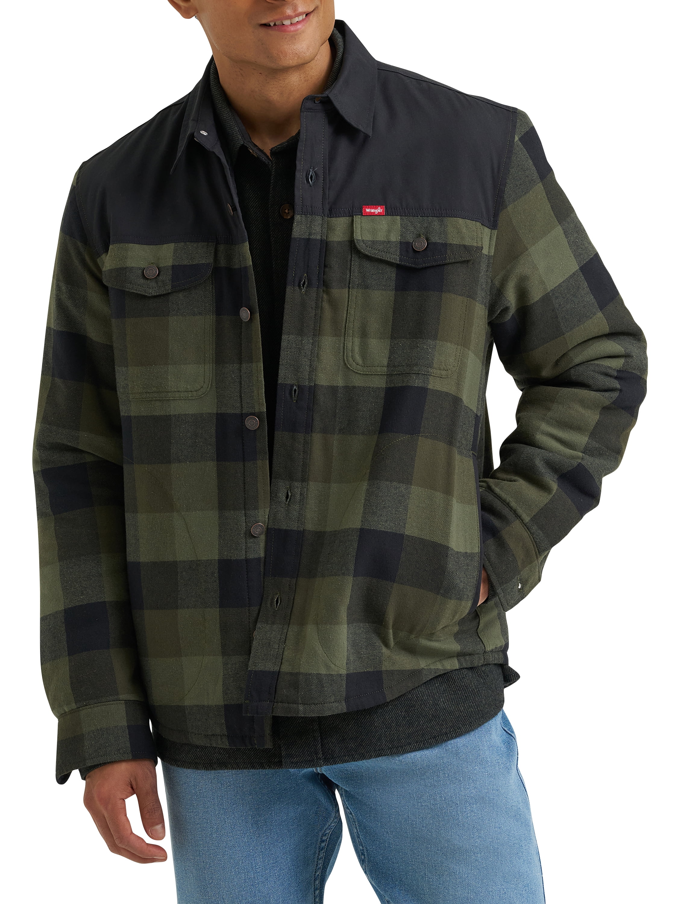 Wrangler® Men's Heavyweight Quilt-Lined Shirt Jacket