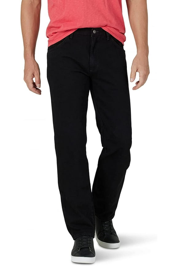 Mens Jeans 40X28 Relaxed Fit Straight Five-Pocket