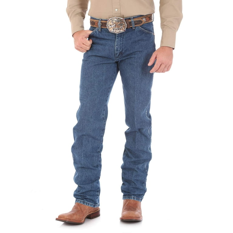 Wrangler Mens Jeans 42x32 Straight Leg Cotton Cowboy Cut Stretch 42