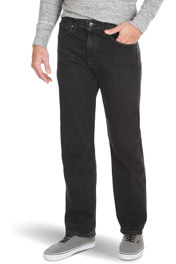 Mens Jeans 58X30 Relaxed Fit Straight Stretch