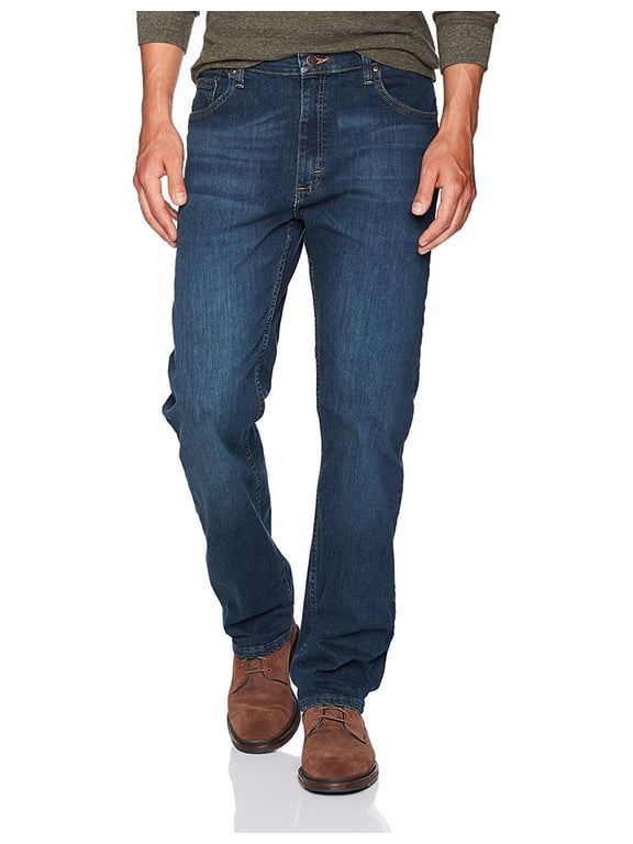 Authentics Men's Classic Regular Fit 5-Pocket Jeans, Flex Denim