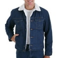 thumbnail image 1 of Wrangler Mens Original Denim Button Front Jean Sherpa Lining Jacket 74255PW S, 1 of 3