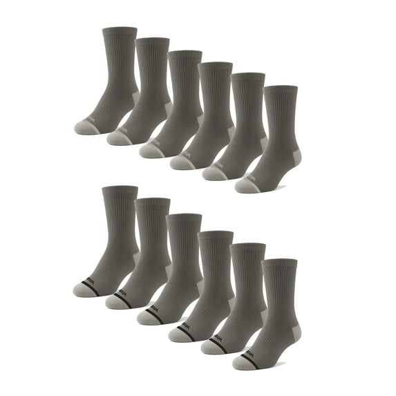 Wrangler Mens Performance Crew Sock, 12 pack