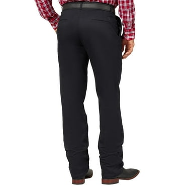 Wrangler Mens Riata Black Pleated Front Pant