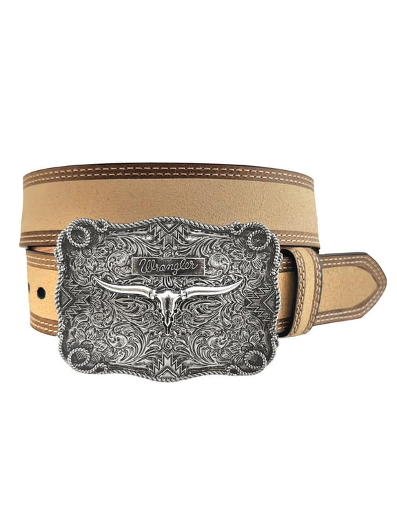 Mens Rough Out Belt 32 Brown