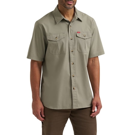 Wrangler ® Men's Relaxed Stretch Short Sleeve Shirt, Sizes S-5XL