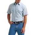 thumbnail image 1 of Wrangler® Men's and Big Men's Regular Fit Short Sleeve Western Shirt, Sizes S-5XL, 1 of 5