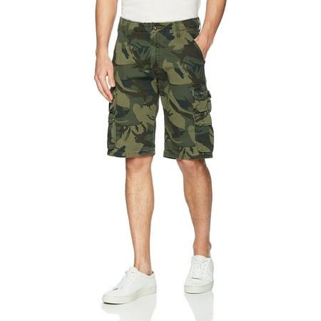 Wrangler Mens Shorts Cargo Mid-Rise Camouflage-Print