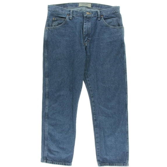 Wrangler Mens Stonewash Classic Straight Leg Jeans