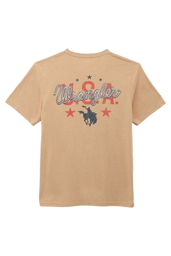 Mens Travertine USA Logo Tee