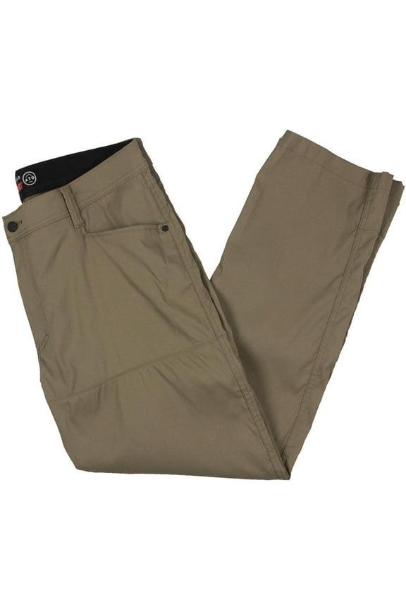 Mens Water Repellent Nylon Straight Leg Pants