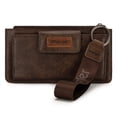 thumbnail image 1 of Wrangler Minimalist Wristlet Wallet with Phone Slot & RFID Protection & Smooth Zipper, Coffee, 1 of 7