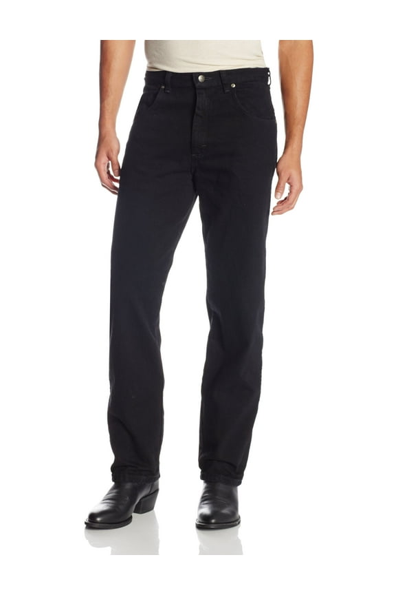NEW Black Mens Size 56X28 Rugged Wear Relaxed Fit Jeans