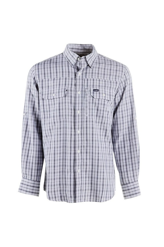 Navy Plaid Performance Buttondown