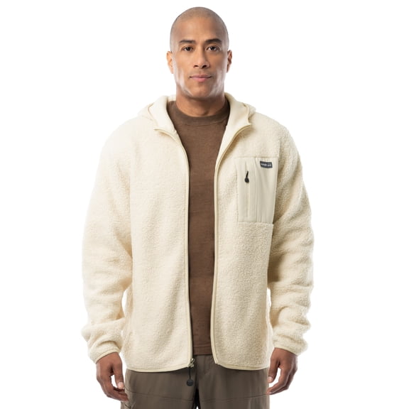 Wrangler Outdoor Men's & Big Men's Full Zip Burly Utility Backpacking Sweater Hoodie, Size S-2XL