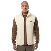 Wrangler Men's Full Zip Burly Utility Hiking Sweater Vest (Bone White, Size S-2XL)