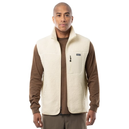 Wrangler Outdoor Men's & Big Men's Full Zip Burly Utility Hiking Sweater Vest, Size S-2XL