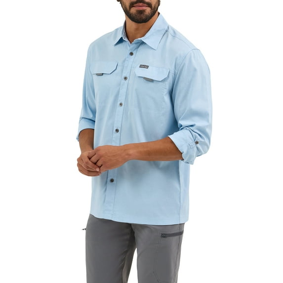 Wrangler® Outdoor Men's Long Sleeve Thru Hike Shirt Sizes S-3XL