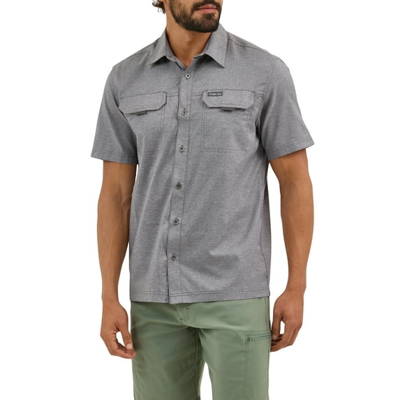 Wrangler® Outdoor Men's Short Sleeve Thru Hike Shirt, Sizes S-3XL