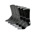 thumbnail image 1 of Wrangler Peak Light Compression Crew Socks for Men, Size 6-12, Gray/Black, 6 Pairs, 1 of 7