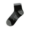 thumbnail image 1 of Wrangler Peak Light Compression Ankle Socks for Men, Size 6-12, Black, 6 Pairs, 1 of 4