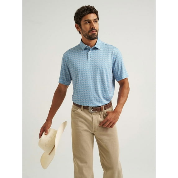 Wrangler Performance Polo Papaya Punch - Mens Polo - 112375267