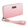 thumbnail image 1 of Wrangler Pink Wallet for Women RFID Wallets, Card Cases & Money Organizers Ladies Female Large Wristlet Wallet Chic Phone Credit Card Clutch Wallets with Smooth Zipper and ID Window, 1 of 7